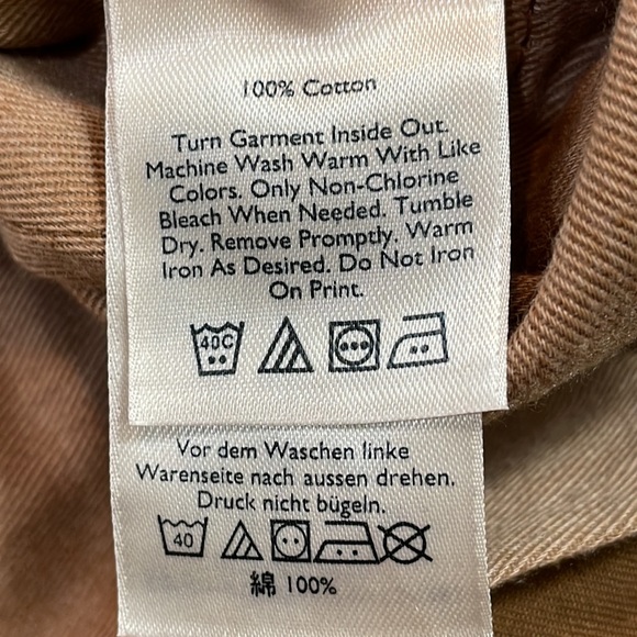 A NWOT pair of Eddie Bauer Men’s Shorts Tag size T44 Brown - Picture 12 of 12